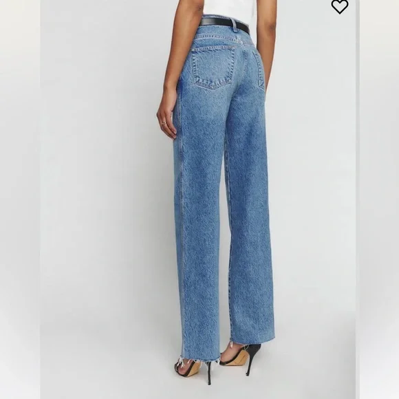Reformation Val 90s Mid Rise Straight Jeans - Picture 4 of 9